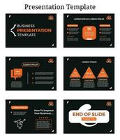 Business presentation backgrounds design template. vector