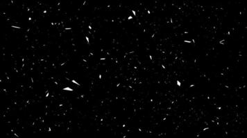 black and white texture background with bright stars and snowflakes flying from the sky. vector sand grit noise pattern