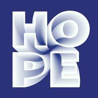 Hope Text Effect vector