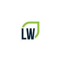 Letter LW logo grows, develops, natural, organic, simple, financial logo suitable for your company. vector