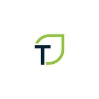 Letter T logo grows, develops, natural, organic, simple, financial logo suitable for your company. vector