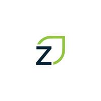 Letter Z  logo grows, develops, natural, organic, simple, financial logo suitable for your company. vector