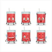 Cartoon character of watermelon juice with smile expression vector