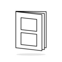 Catalog icon linear style catalog on white background. Vector illustration.