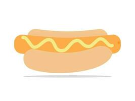 Grilled hot dogs in cartoon style. Vector icon.