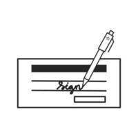 checkbook icon, Editable vector illustration EPS.10.