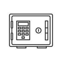 Safe deposit box icon. Safe asset storage concept. Vector illustration eps.10