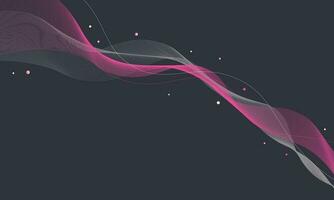 Gradient wavy lines background. Vector illustration.