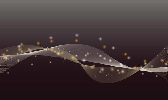 Gradient wavy lines with dot background. vector