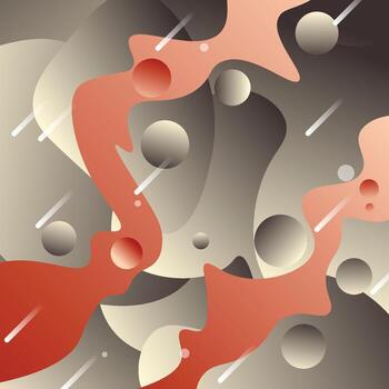 Gradient fluid background. vector