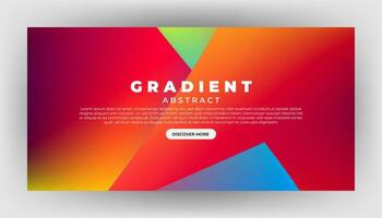 Modern Background Design with Gradient Minimalist Gradient Background with geometric shapes for Website design, landing page, wallpaper, banner, poster, flyer, and presentation vector