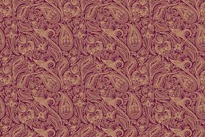 Paisley seamless textile pattern vector