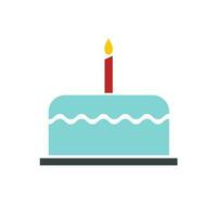 Birthday cake web icon vector