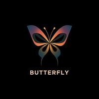 butterfly logo design template vector icon illustration