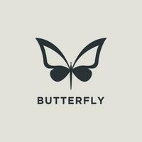 mariposa logo diseño modelo vector icono ilustración