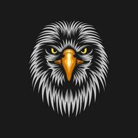 Vector Eagle Face Design Template