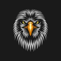 Vector Eagle Face Design Template