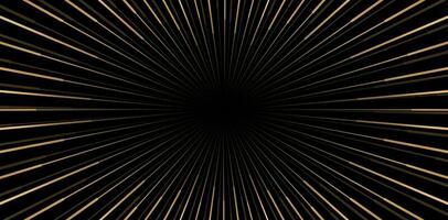 Vector illustration Golden rays on a black background with Radial lines for ecommerce signs retail shopping, advertisement business agency, ads campaign marketing, backdrops space, landing pages webs