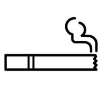 cigarette icon for graphic and web design vector