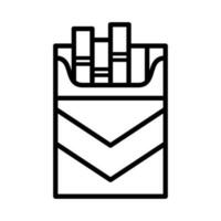 cigarette icon for graphic and web design vector