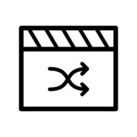 film clap board icon, movie clapper icon vector