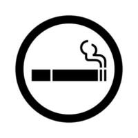 cigarette icon for graphic and web design vector