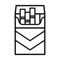 cigarette icon for graphic and web design vector