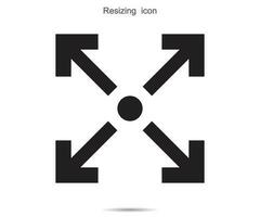Resizing  icon, vector illustration.