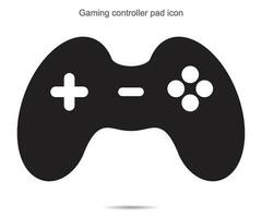 Gaming controller pad icon, vector illustration.