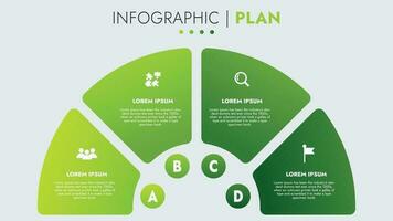 Infographic template for presentations and features data visualization includes a process chart with diagrams, steps, options. The concept for marketing through illustrations for drive to success. vector