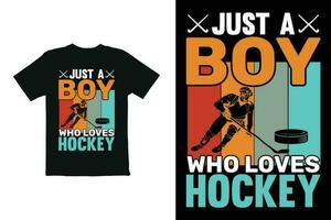 hockey t camisa diseño vector, hockey t camisa gráficos para impresión en camisa, taza, sombrero etc vector