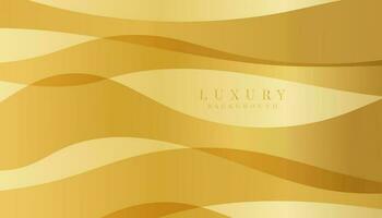 Golden Curve Gradient Background Illustration, Luxury Background vector