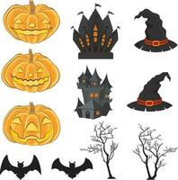 Resources for Designing Media for Halloween vector