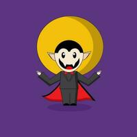 dracula halloween character vector