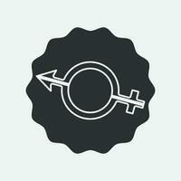 gender illustration logo. vector