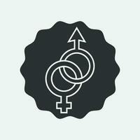 gender illustration logo. vector