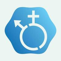 diagonal icon logo gender vector