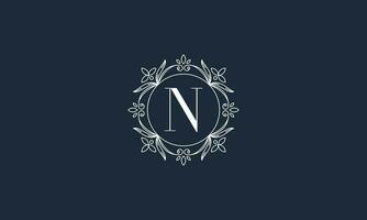 Vintage and luxury logo template vector