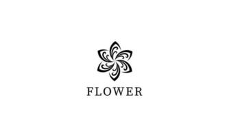 Flower logo template design. vector