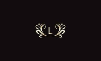 Vintage and luxury logo template vector