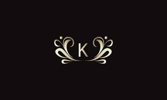 Vintage and luxury logo template vector