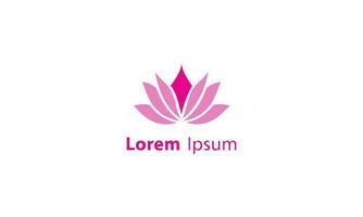 Lotus flower logo icon. linear style vector