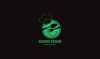 comida diseño logo tamplate vector