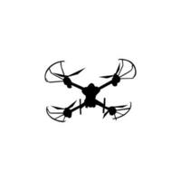 Silhouette vector modern drone illustration