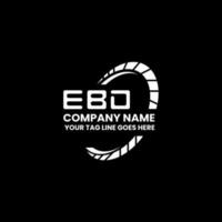 ebd letra logo creativo diseño con vector gráfico, ebd sencillo y moderno logo. ebd lujoso alfabeto diseño
