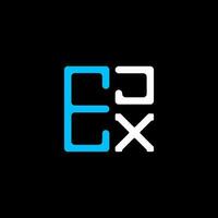 ejx letra logo creativo diseño con vector gráfico, ejx sencillo y moderno logo. ejx lujoso alfabeto diseño