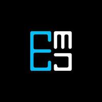 emj letra logo creativo diseño con vector gráfico, emj sencillo y moderno logo. emj lujoso alfabeto diseño