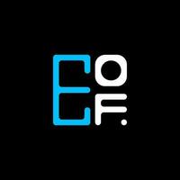 EOF letter logo creative design with vector graphic, EOF simple and modern logo. EOF luxurious alphabet design