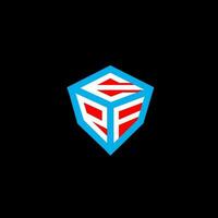 EPF letter logo creative design with vector graphic, EPF simple and modern logo. EPF luxurious alphabet design