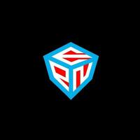 EPN letter logo creative design with vector graphic, EPN simple and modern logo. EPN luxurious alphabet design